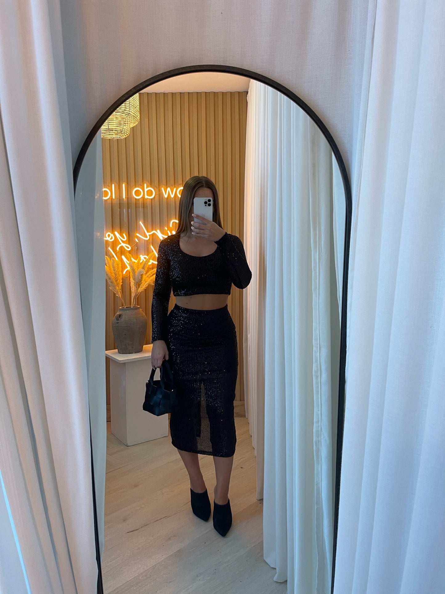 Belle sequin two piece