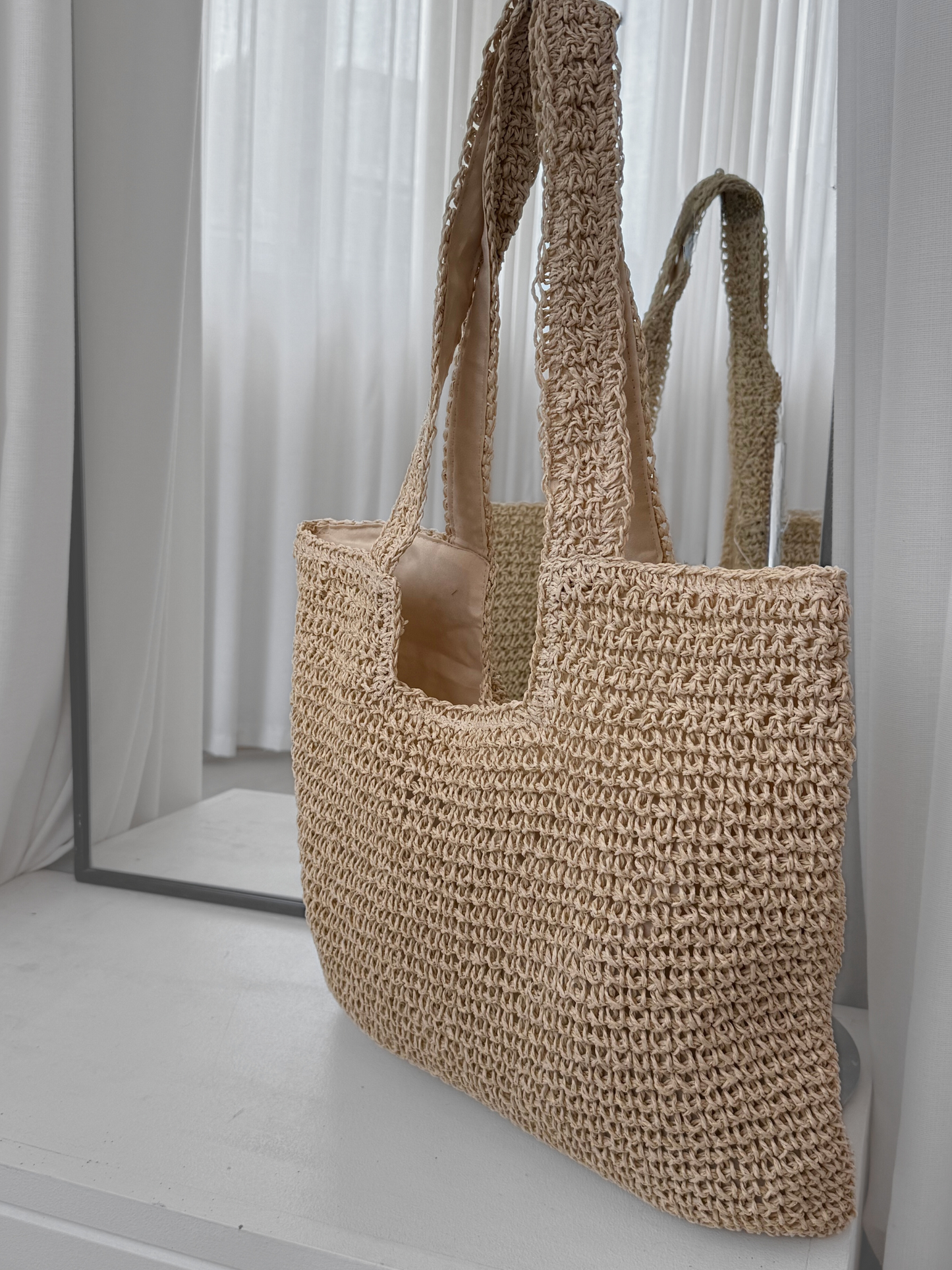 Woven Tote - Cream