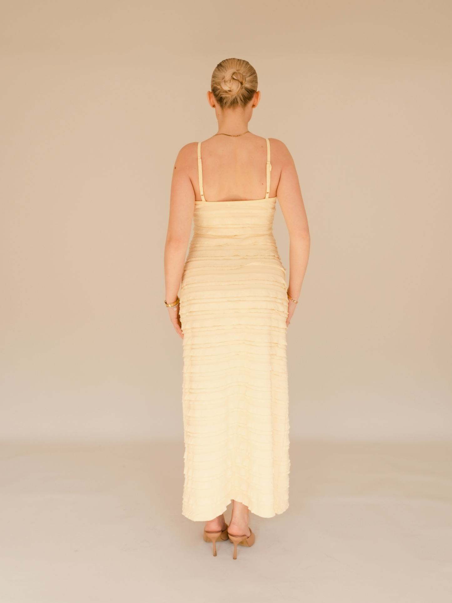 OTC Occasion - Lemon Frill Dress