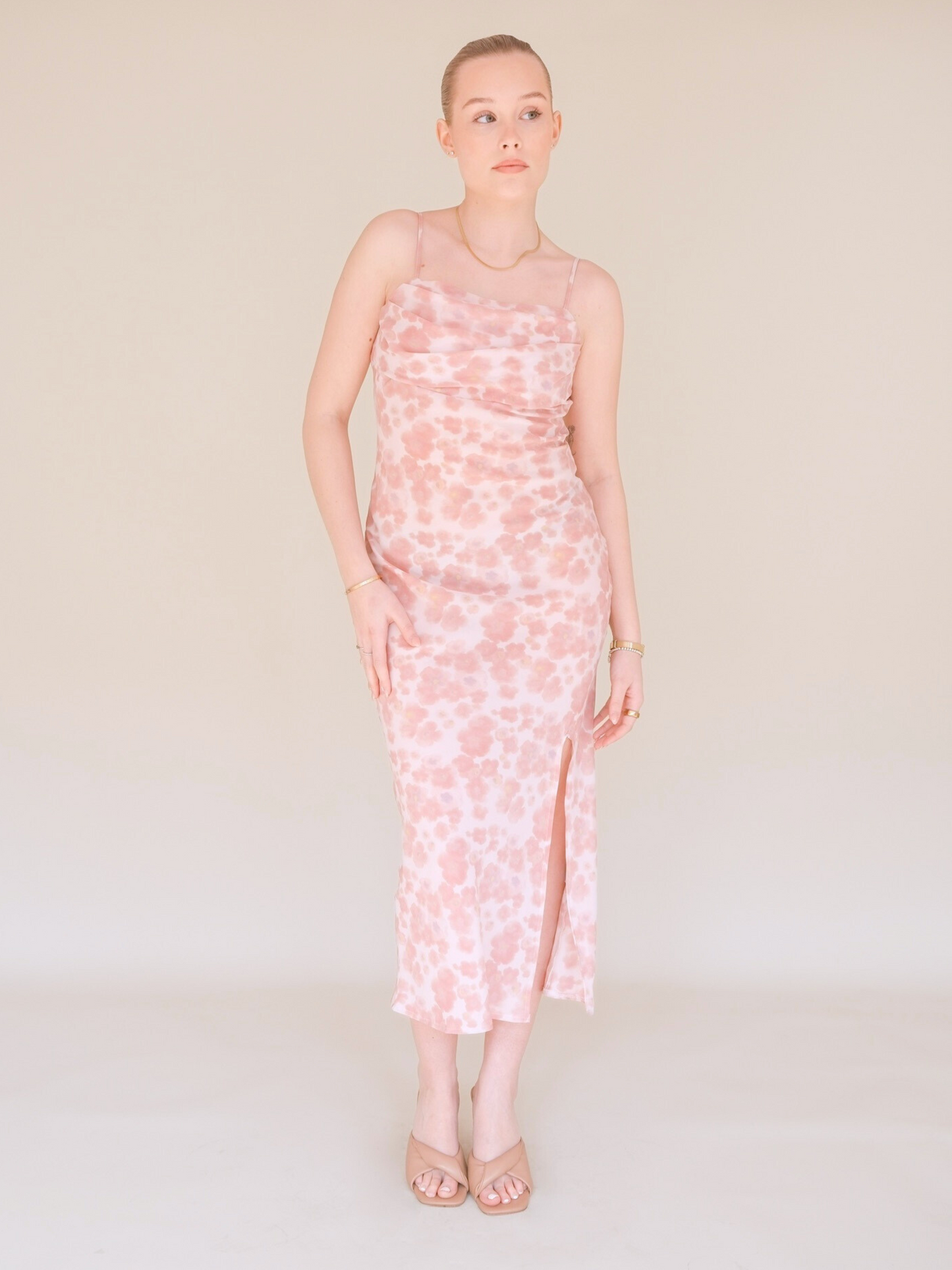 OTC Occasion - Pink Floral Dress