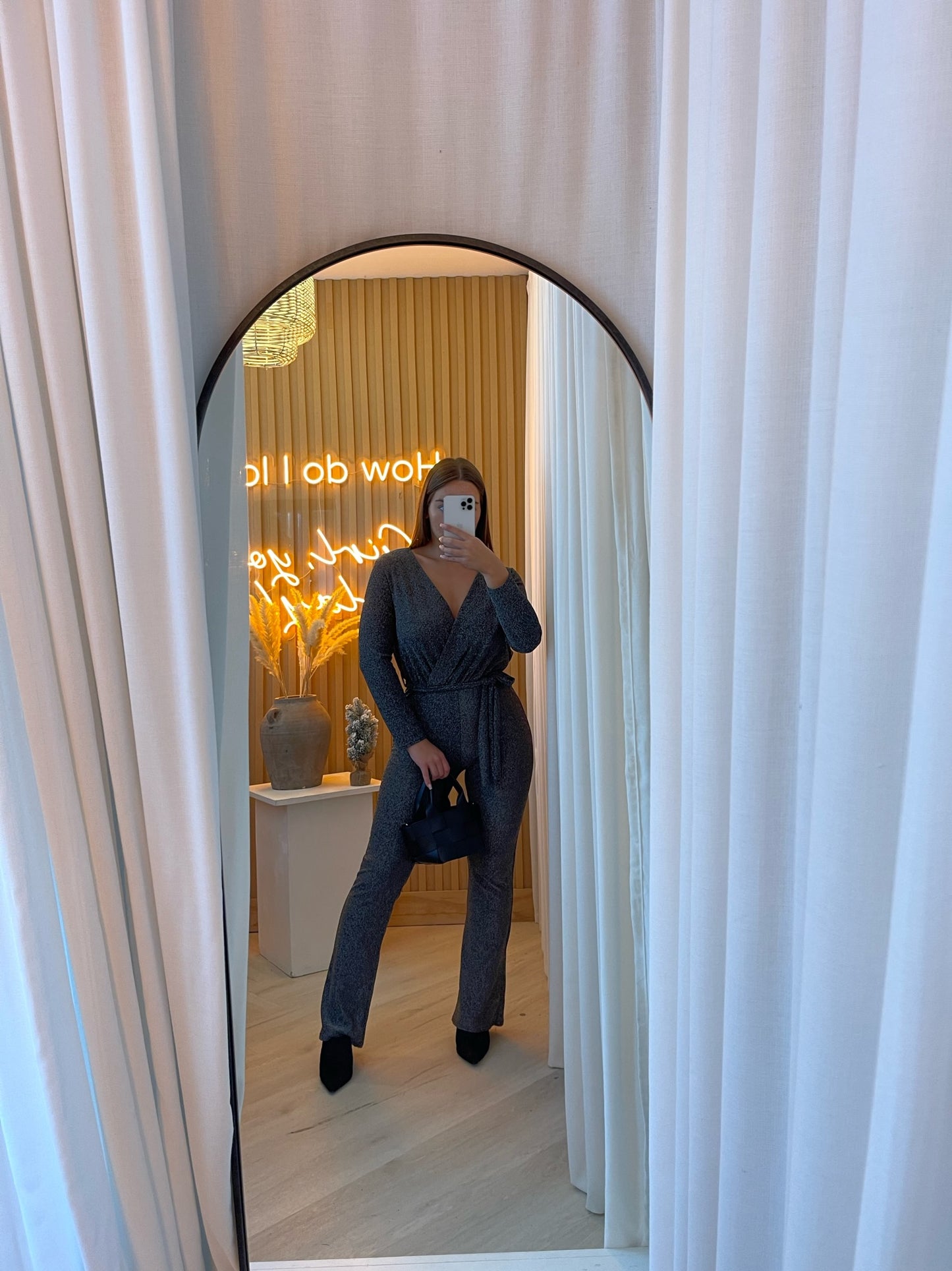 Beth silver jumpsuit