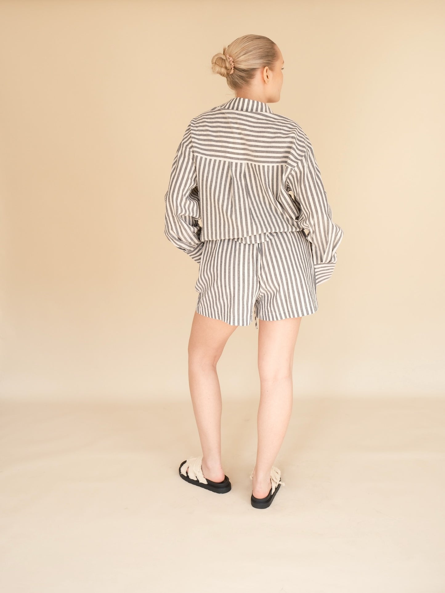 OTC Basics - Black & White Shirt & Short Co-Ord