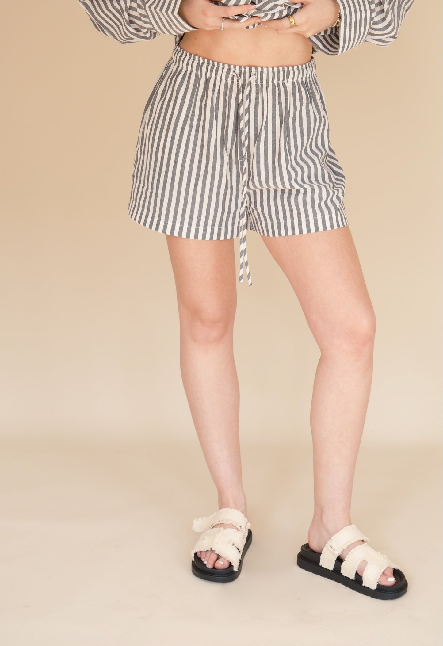 OTC Basics - Black & White Shirt & Short Co-Ord