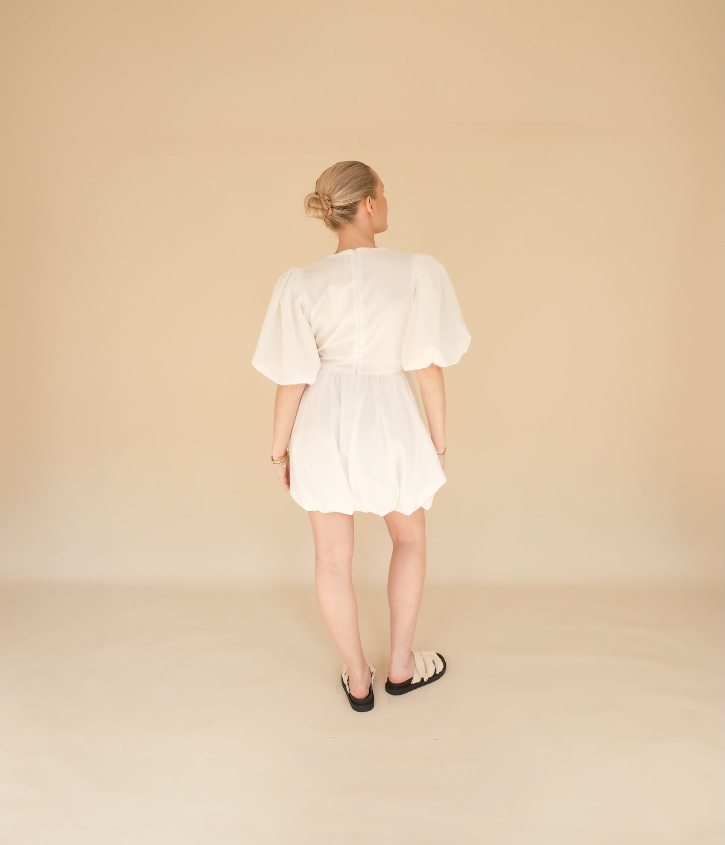 OTC Occasion - Puff Sleeve Mini Dress