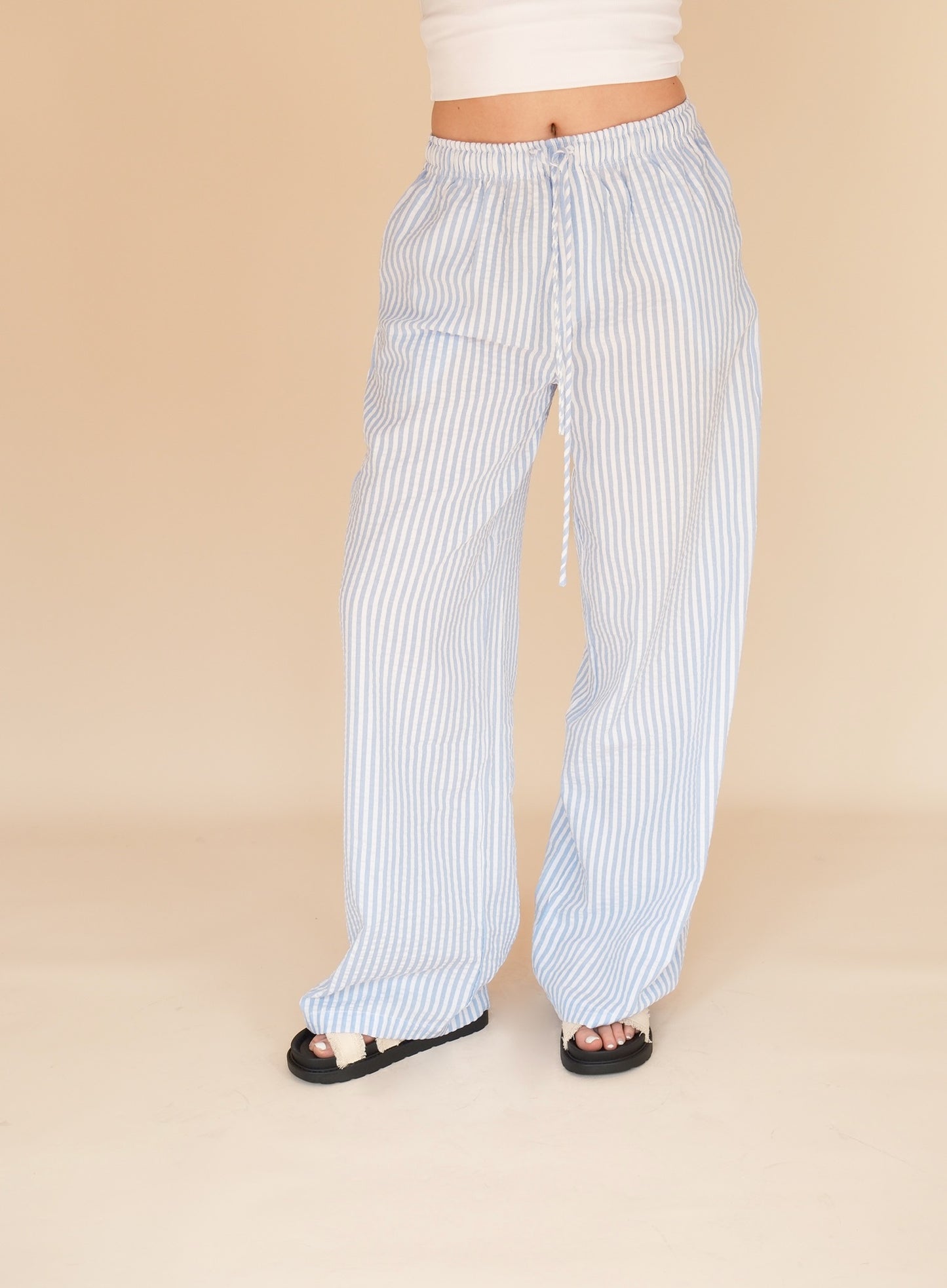 OTC Basics - Blue & White Striped Trousers