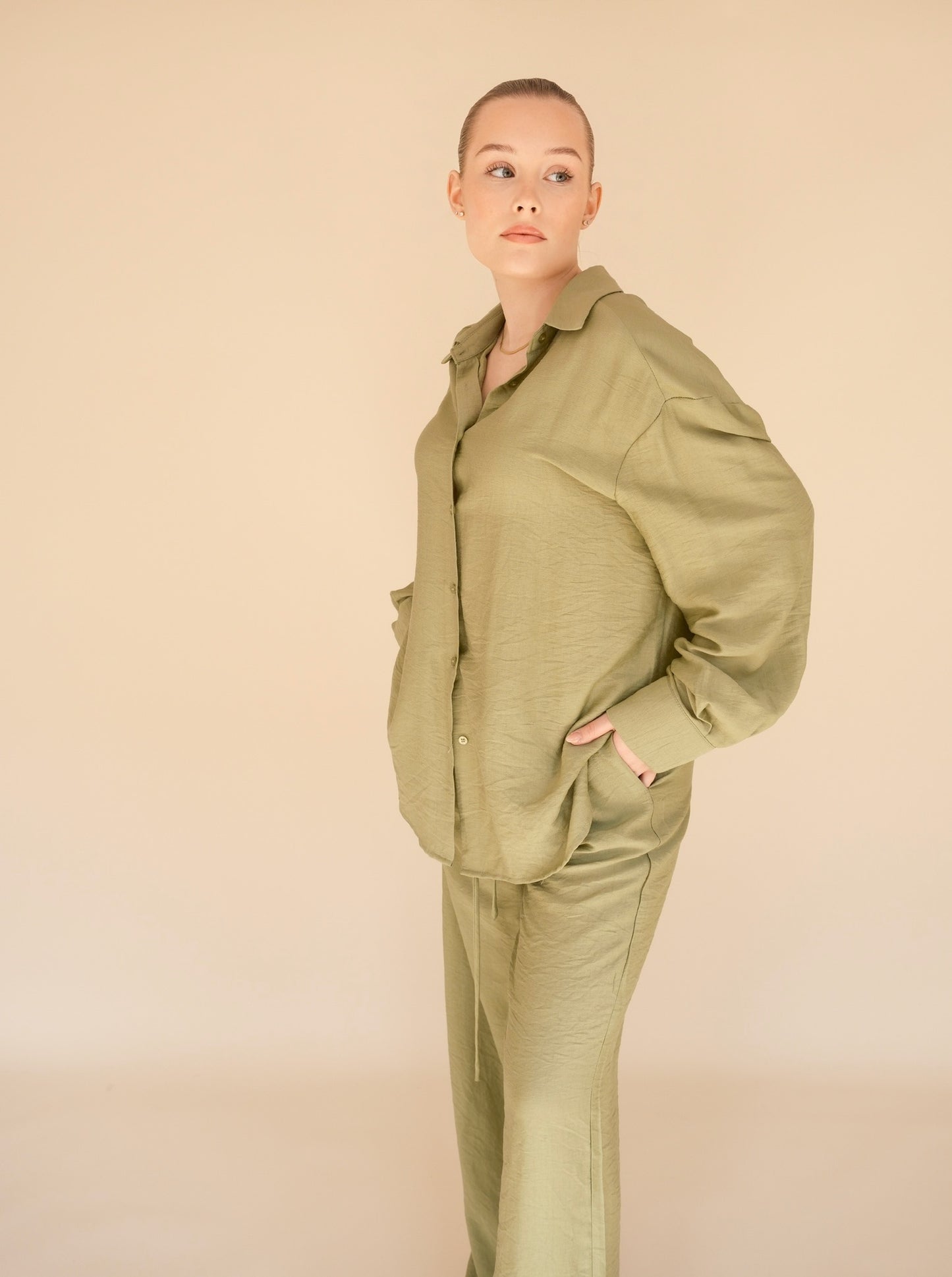 OTC Basics - Green Shirt & Trouser Co-Ord