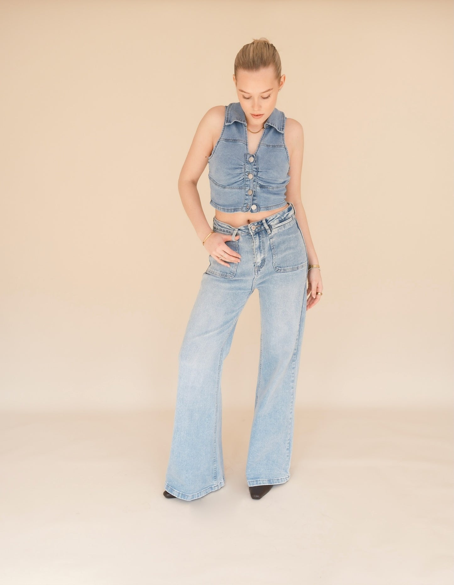 OTC Premium - High Waisted Blue Jeans