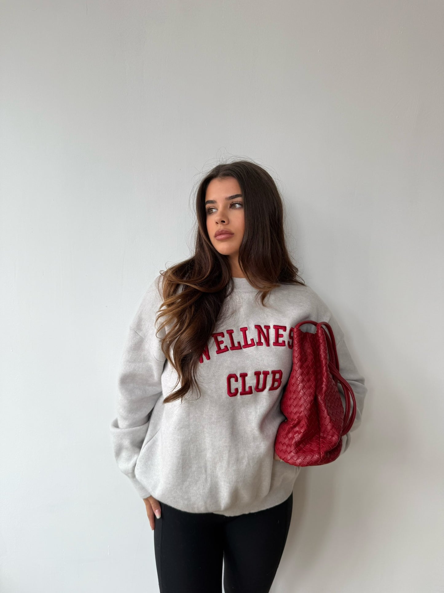 “Wellness Club” Sweatshirt - Grey
