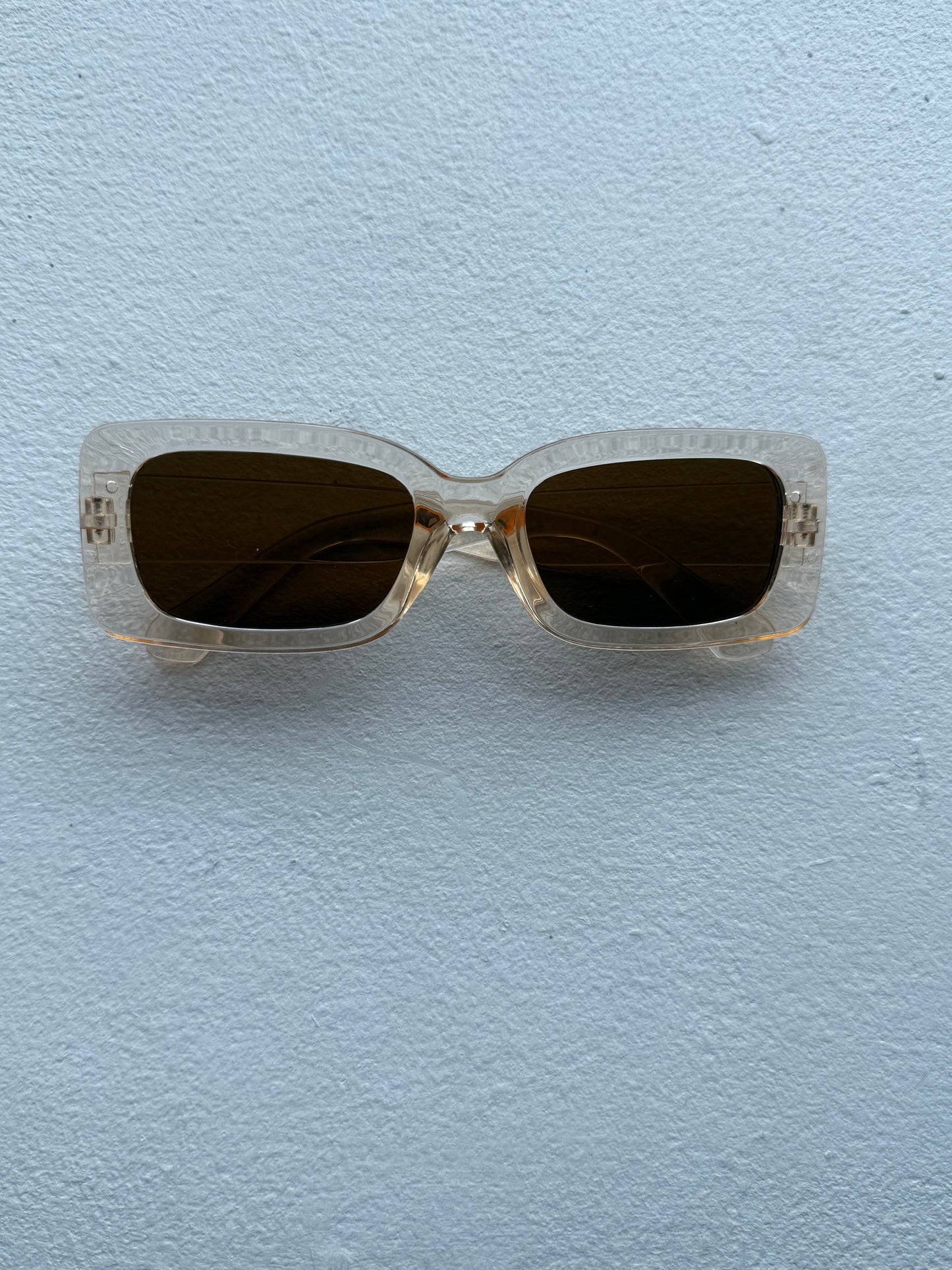 Gold Rectangle Sunglasses
