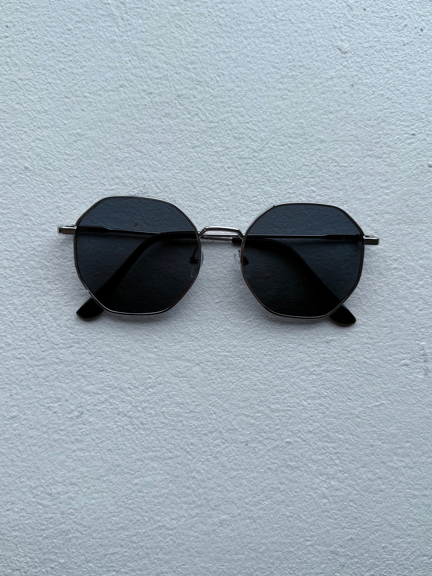 Silver Octagon Sunglasses