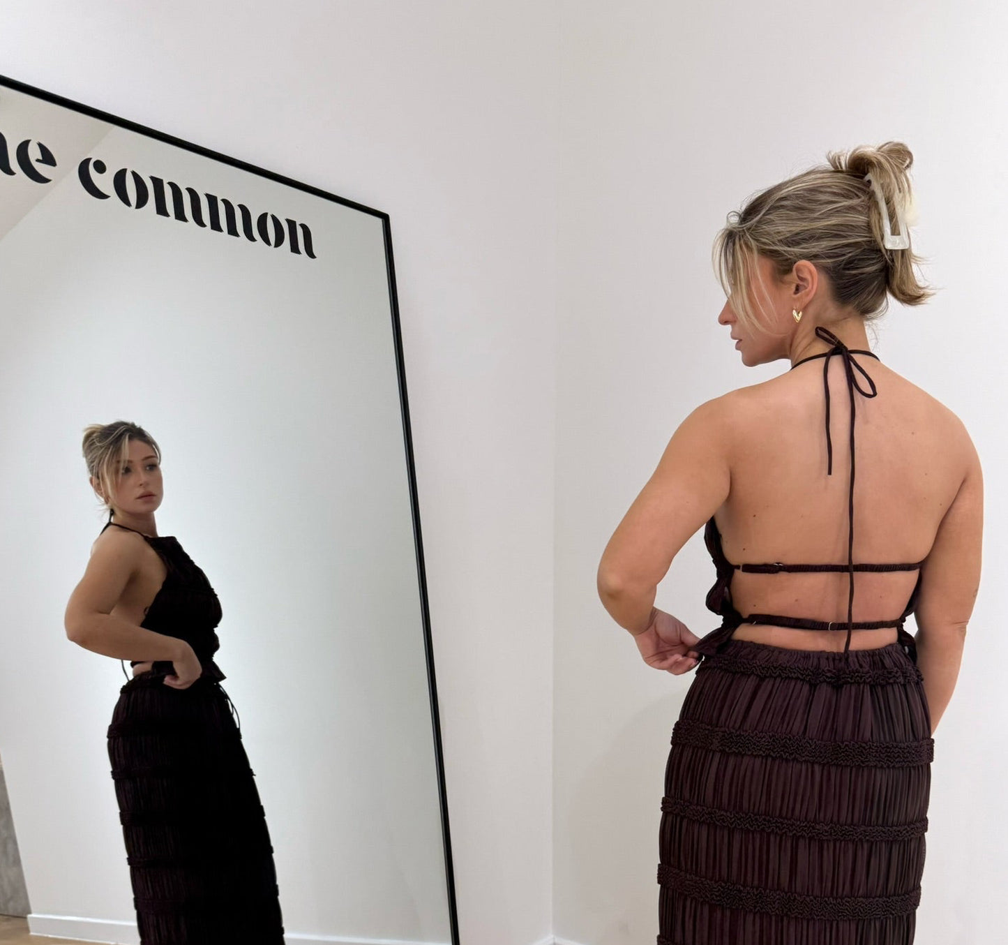 Ruffle Maxi Skirt