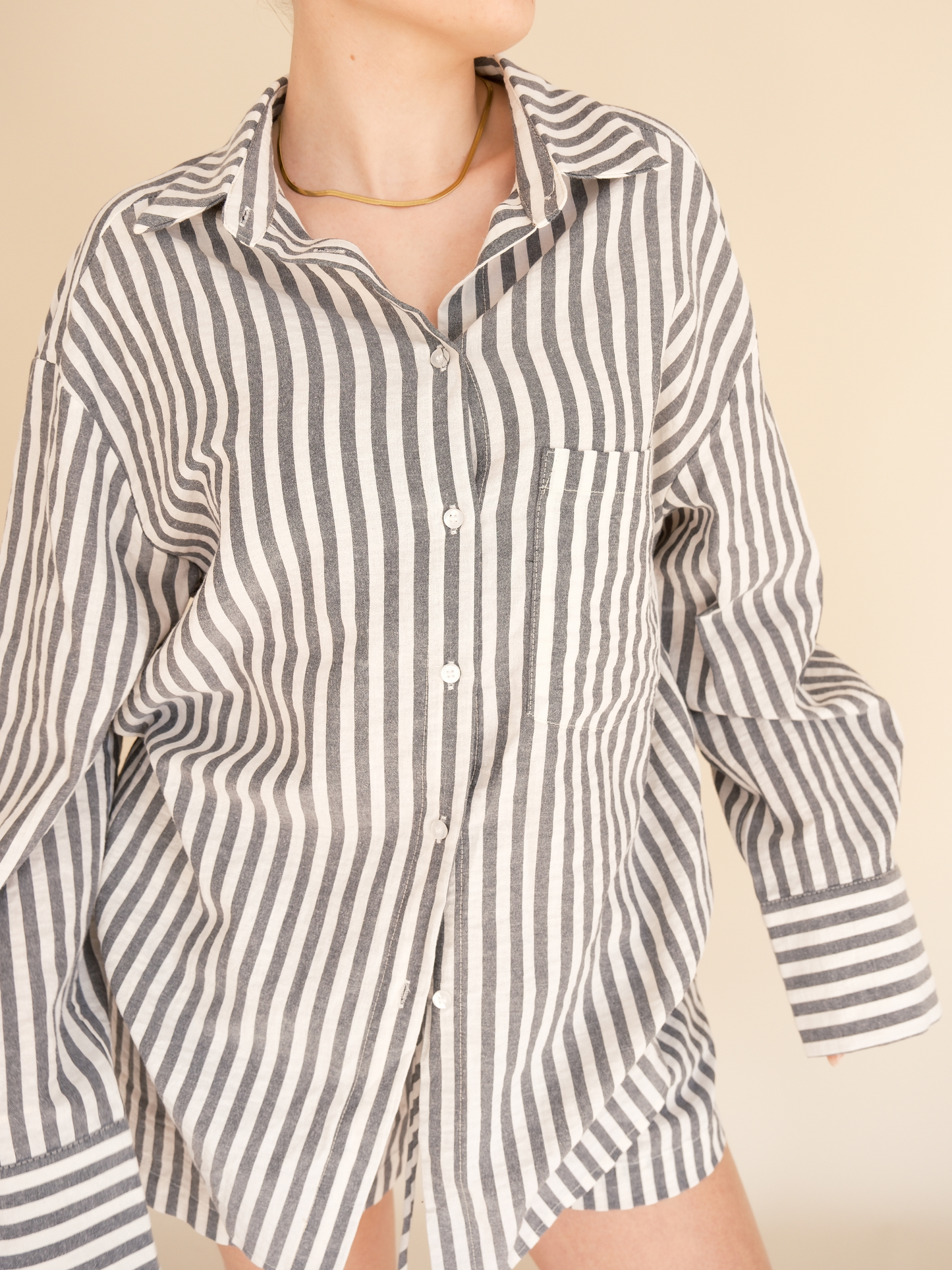 OTC Basics - Black & White Shirt & Short Co-Ord