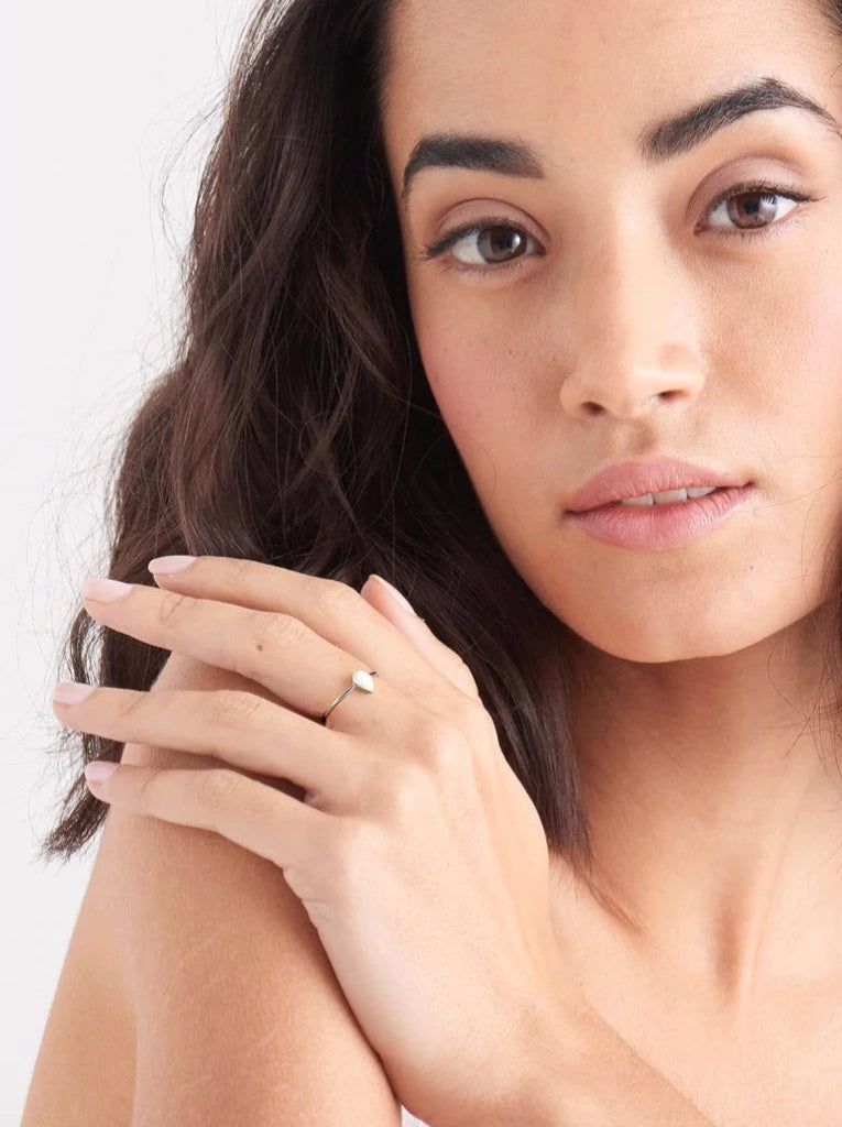 Opal Colour Raindrop Adjustable Ring