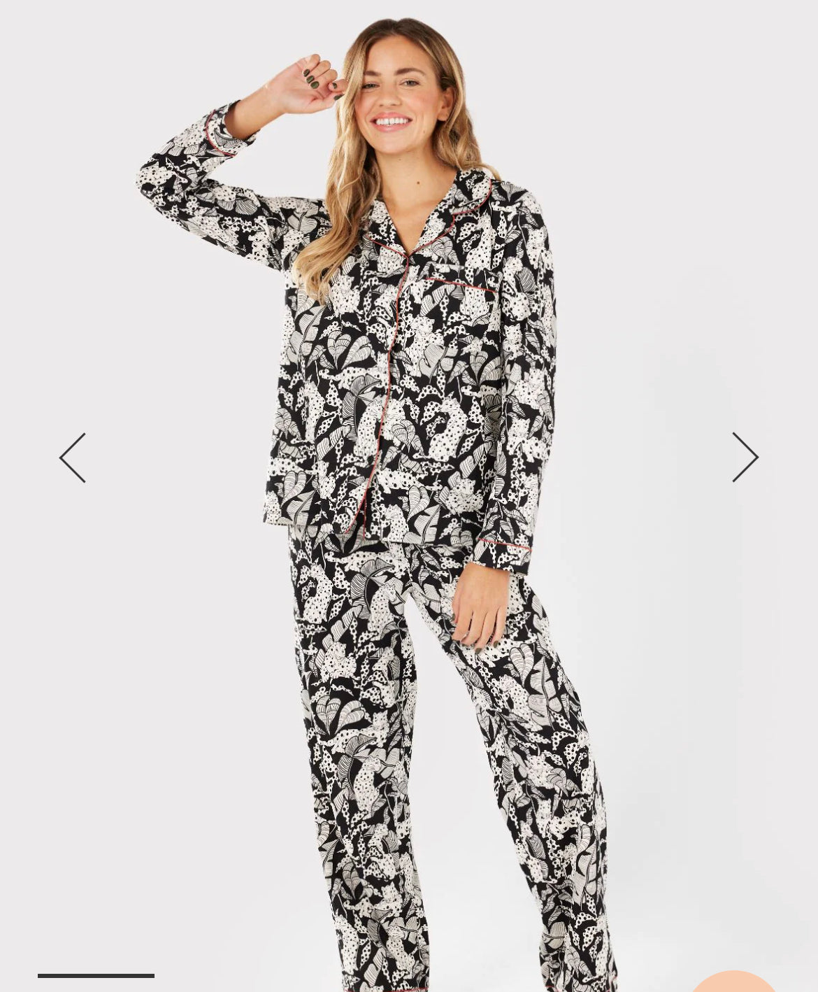 Chelsea Peers Black Mono Jungle long