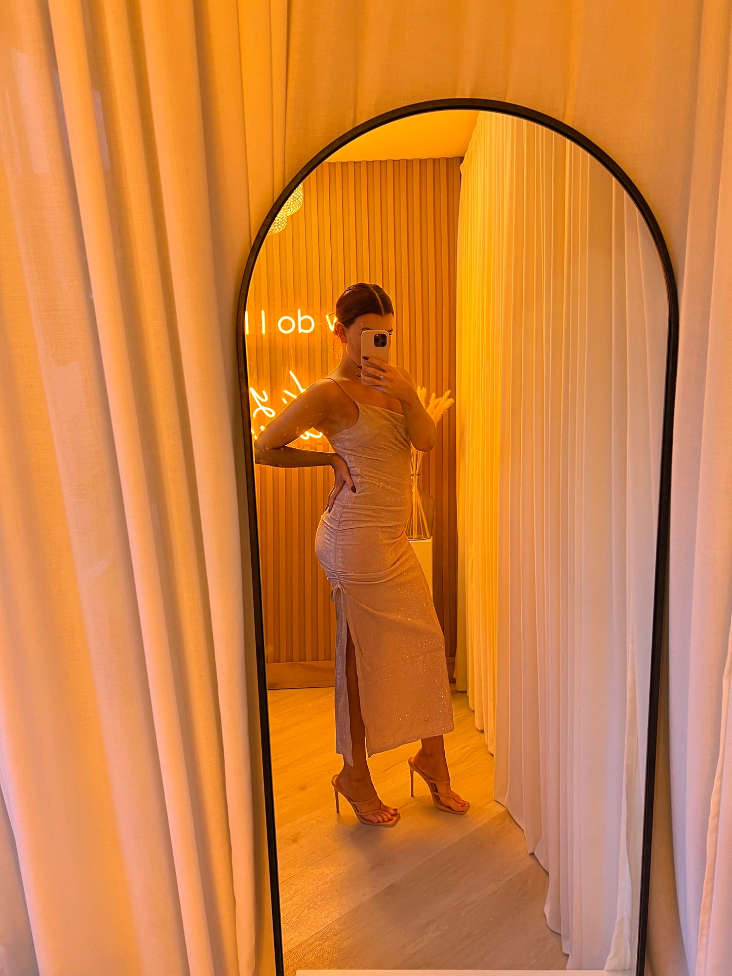 Clara maxi spaghetti strap dress