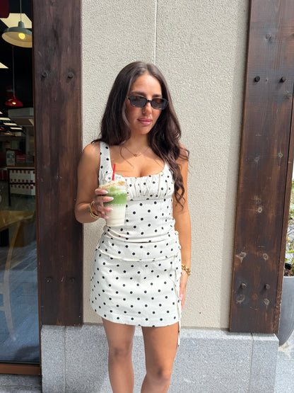 Olivia Polka Dot Mini Skirt