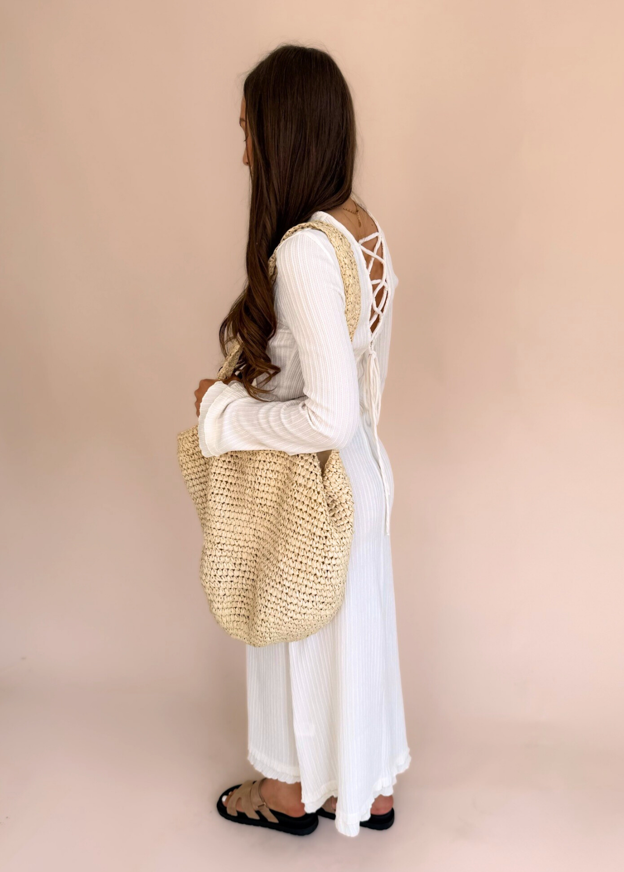 Long Sleeve Maxi - Cream