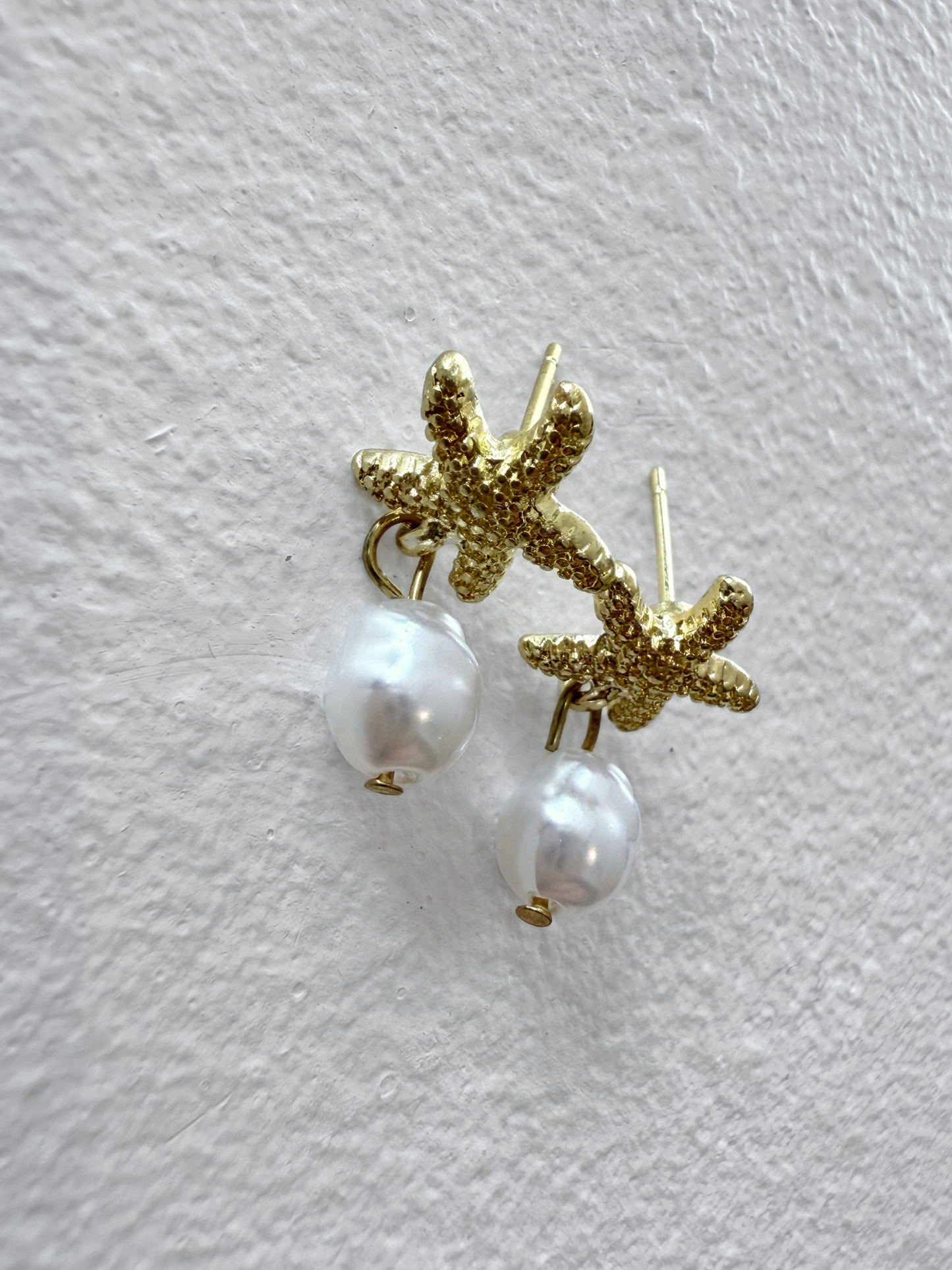 Starfish Pearl Earrings