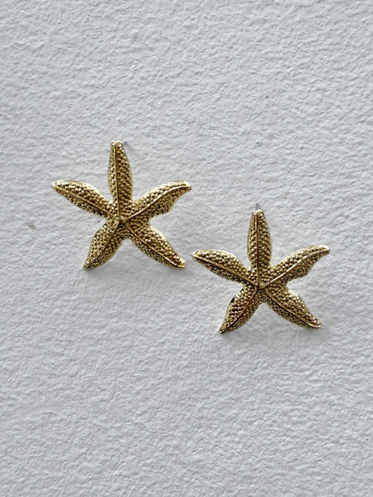 Large Starfish Stud Earrings