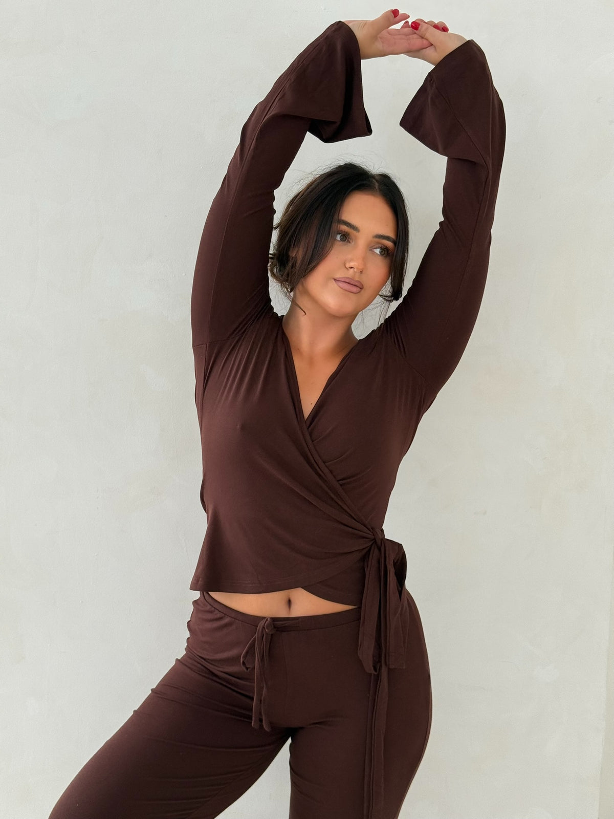 Solara Wrap Long Sleeve Top