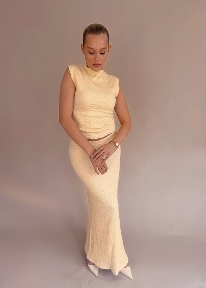 Textured Top - Lemon
