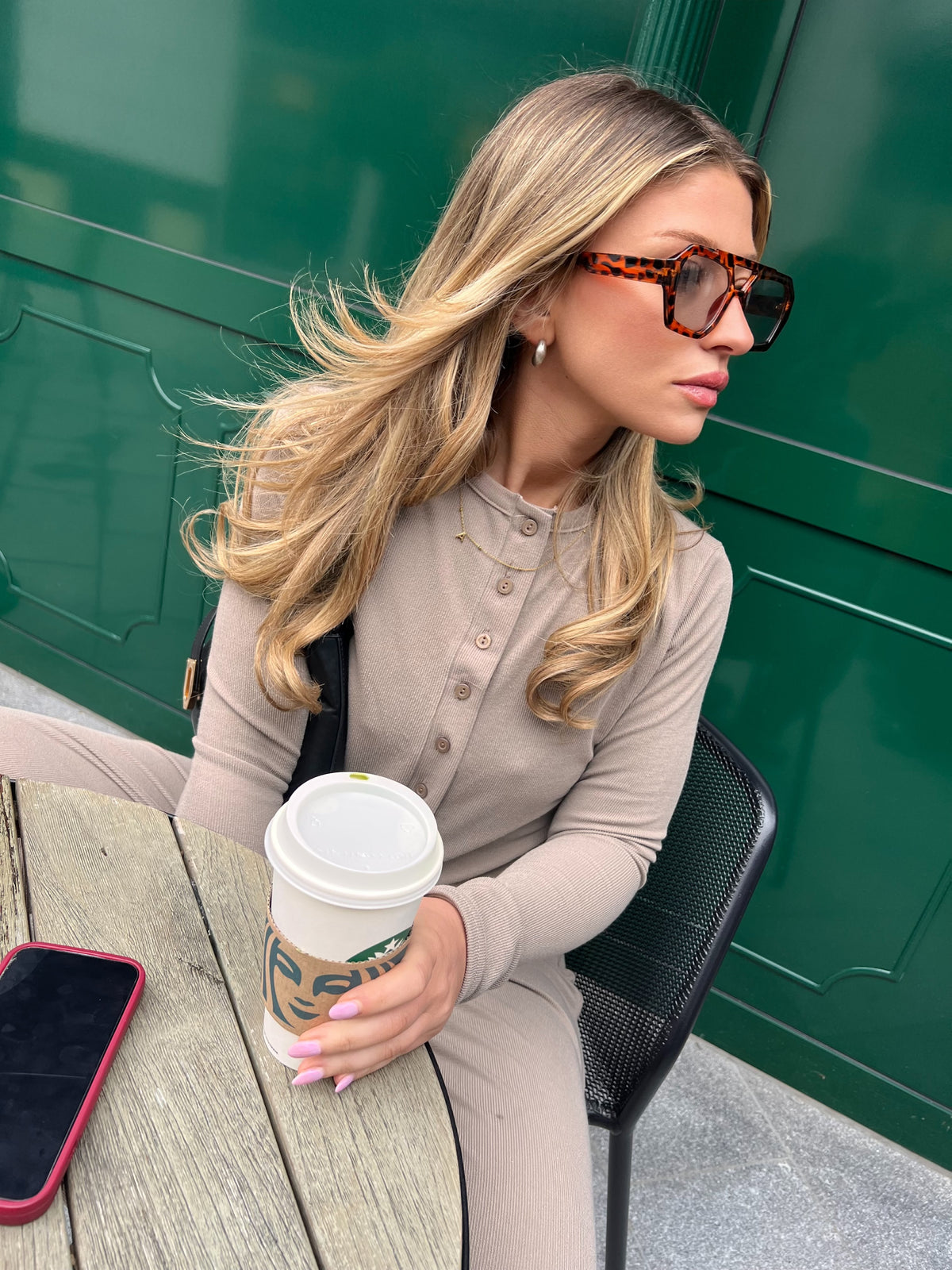 Crew Neck Cardigan & Wide Leg Trouser Co-Ord