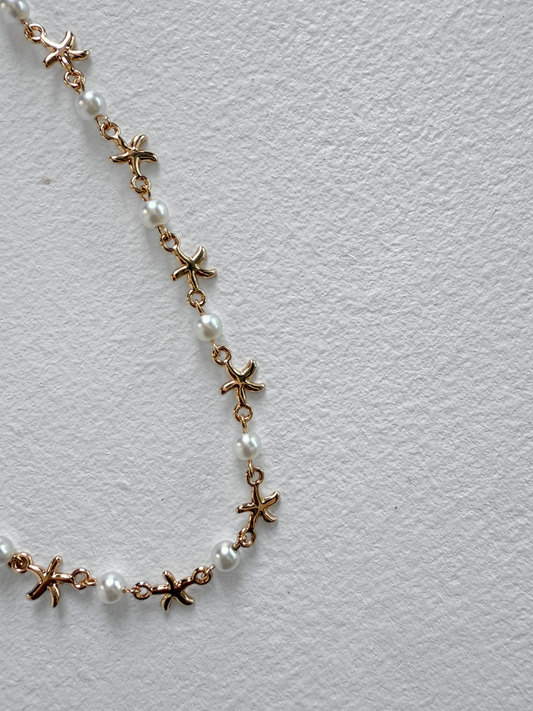 Pearl & Starfish Necklace