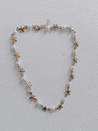 Pearl & Starfish Necklace