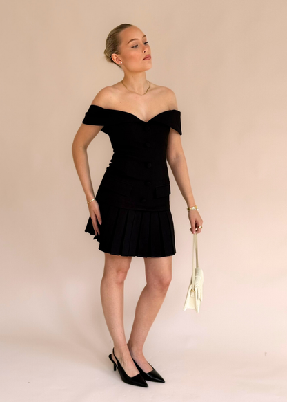 The Pleated Mini - Black