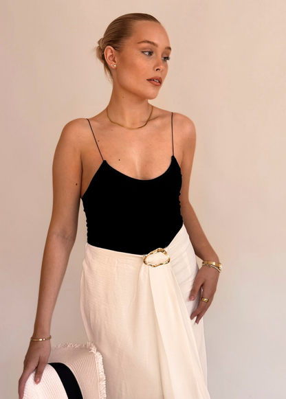 Buckle Skirt - Ivory