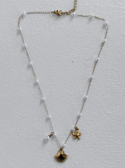 Pearl Shell Pendant Necklace