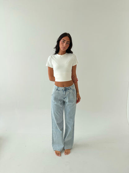 Paradise Mid Rise Stretch Straight Leg Jean