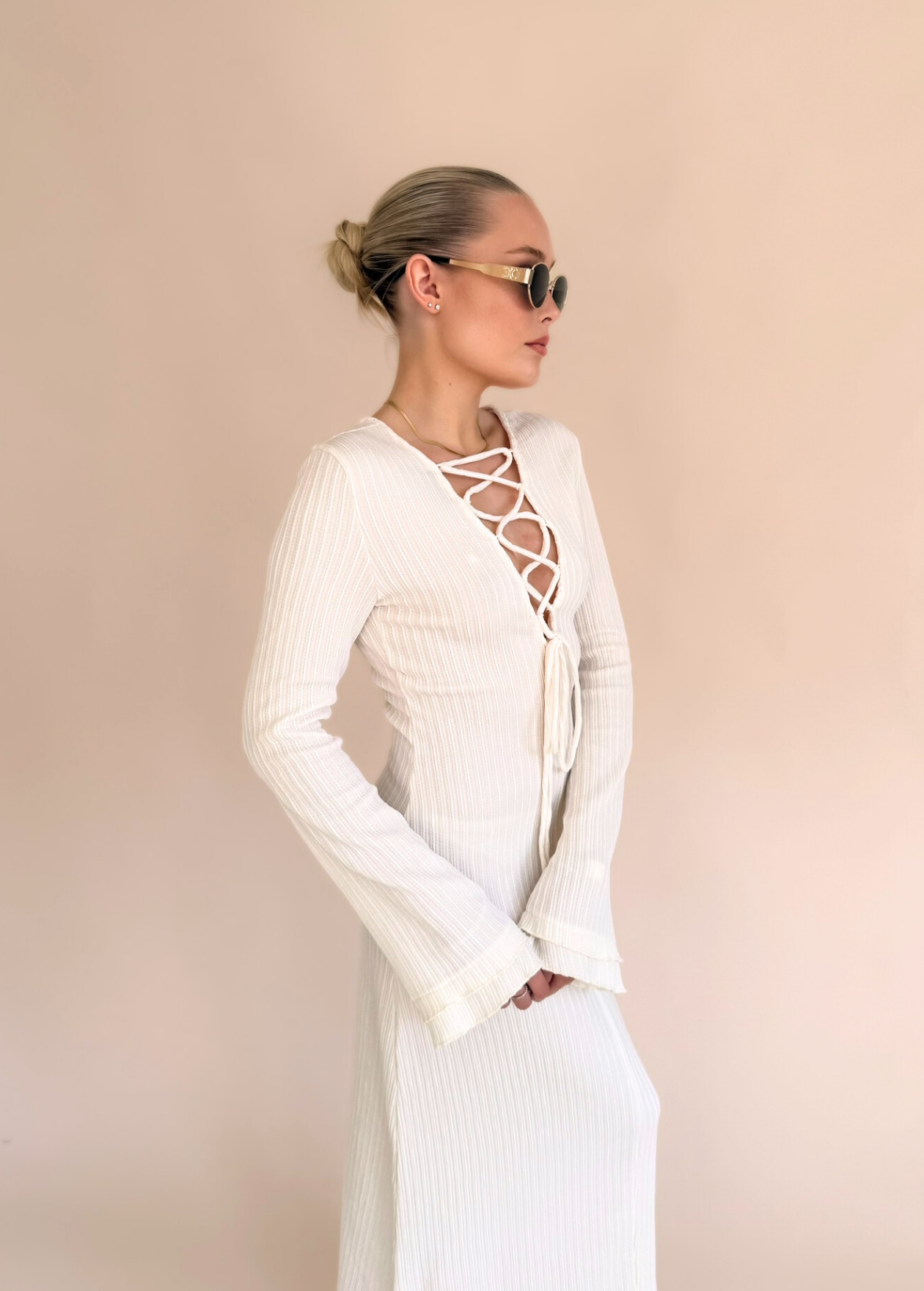 Long Sleeve Maxi - Cream