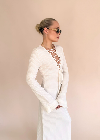 Long Sleeve Maxi - Cream