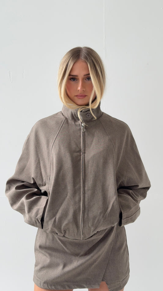 Ellis Funnel Neck Bomber Jacket