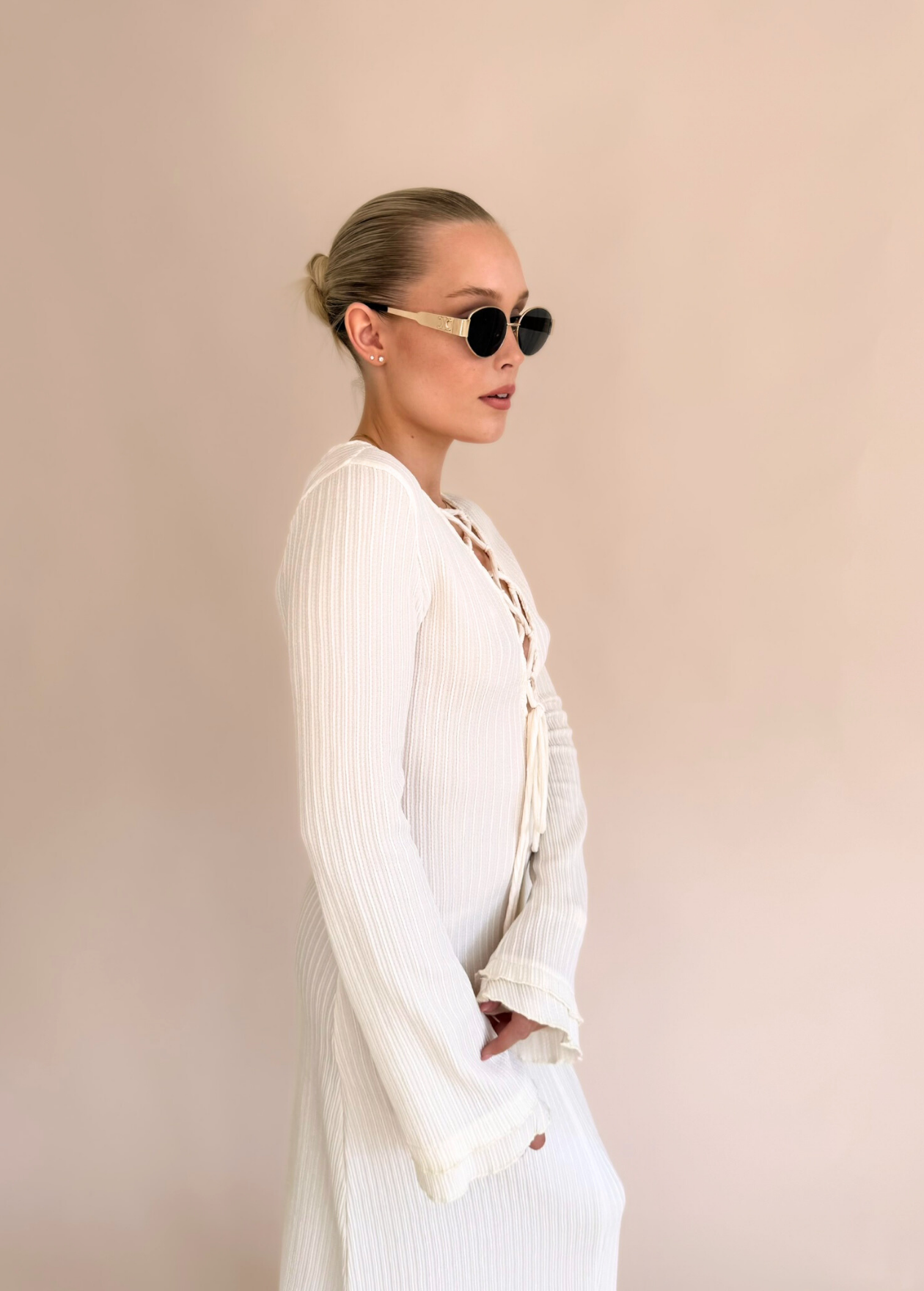 Long Sleeve Maxi - Cream