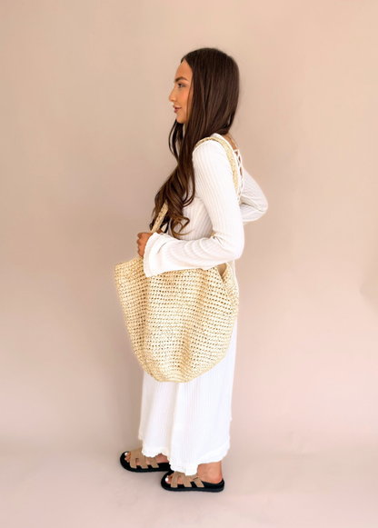 Long Sleeve Maxi - Cream