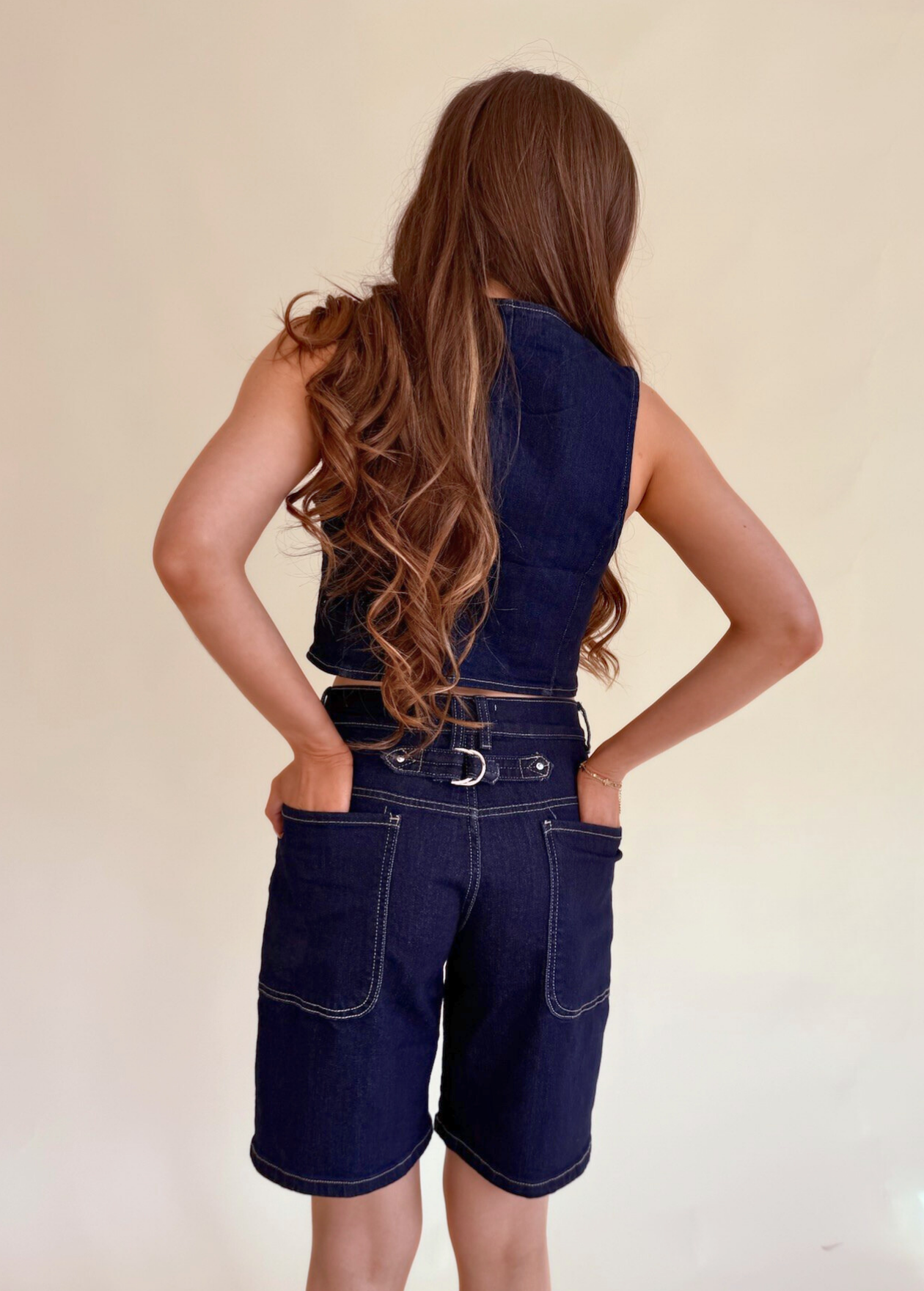 Denim Shorts - Dark Blue