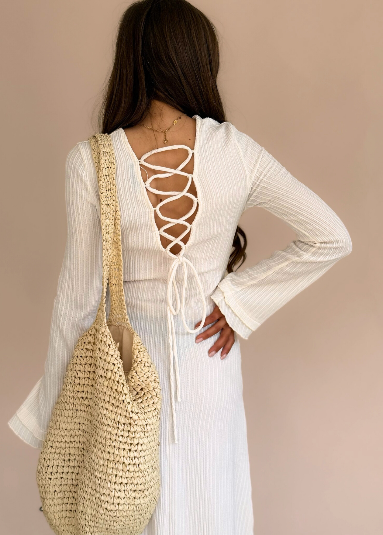 Long Sleeve Maxi - Cream