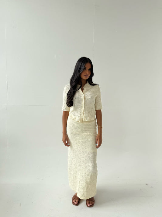 Crinkle Maxi Skirt