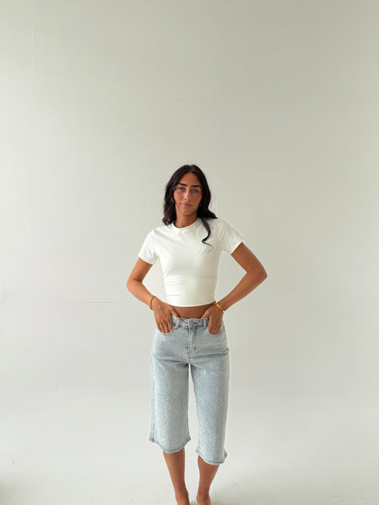 Coastline Diamante Stretch Jorts