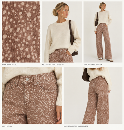 Bambi Stretch Wide Leg Jean