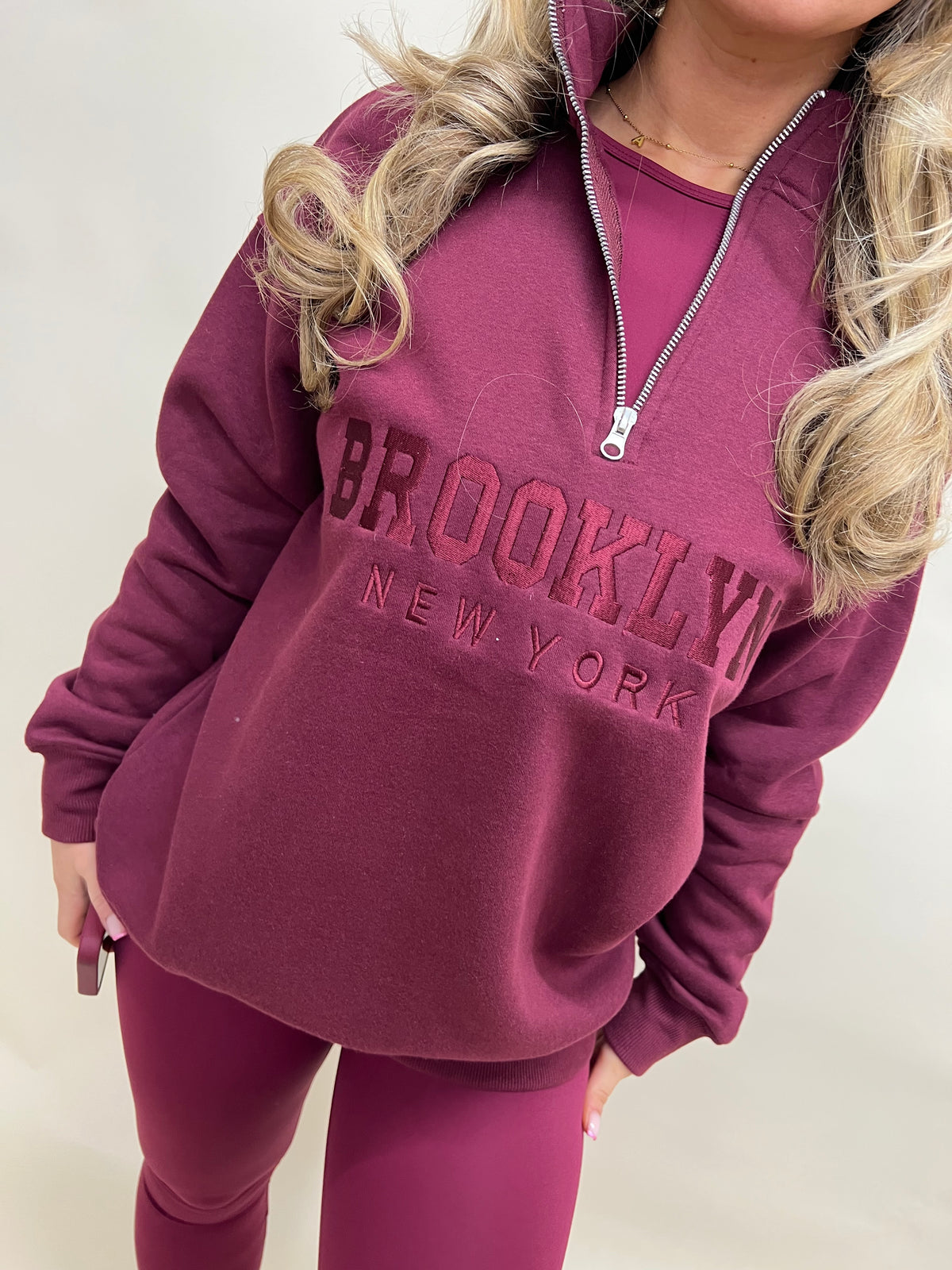 Brooklyn Zip-Up Sweatshirt