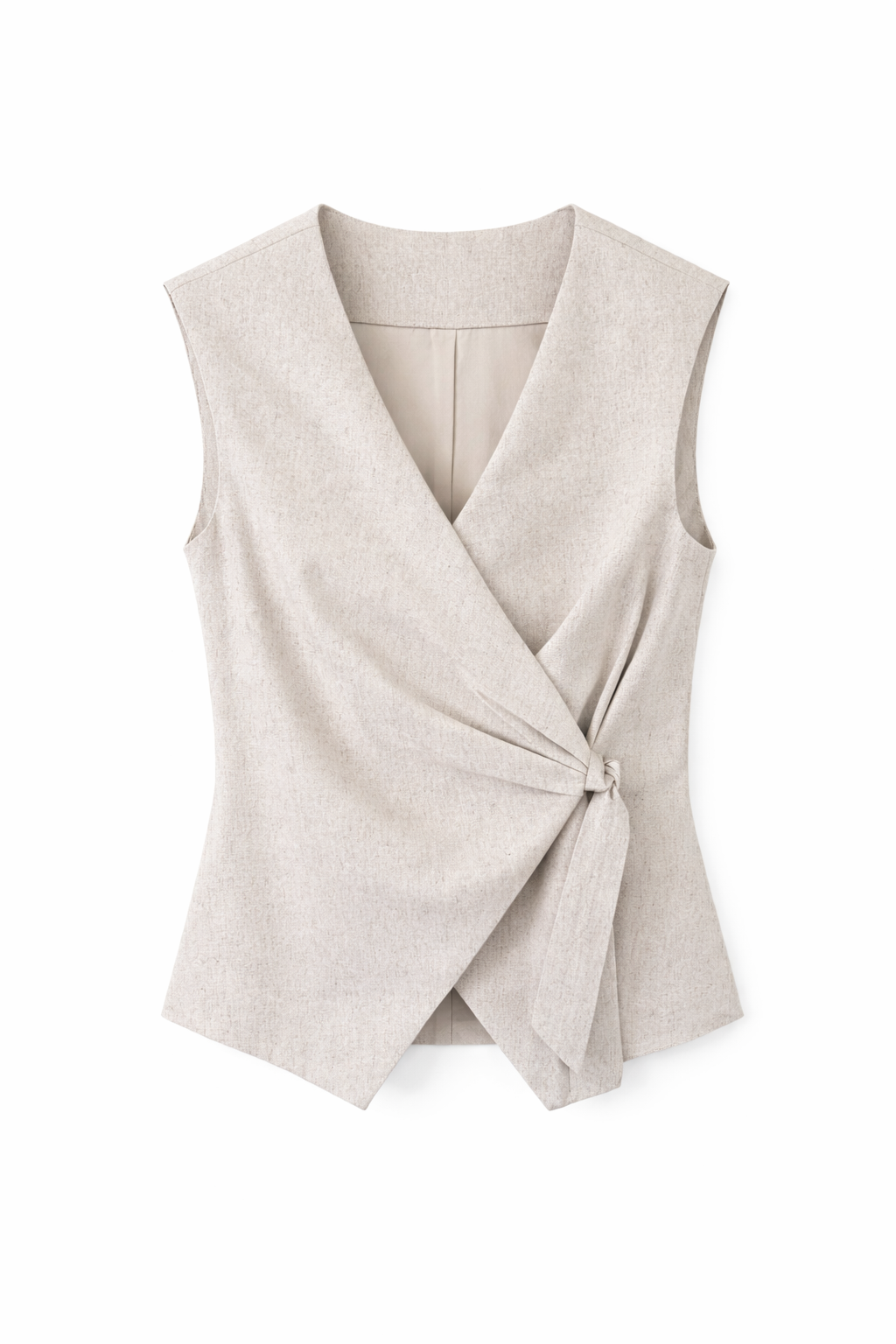 Linen Waistcoat - Oat