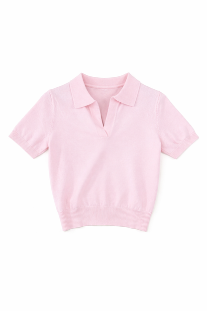 Knit Short Sleeve Top