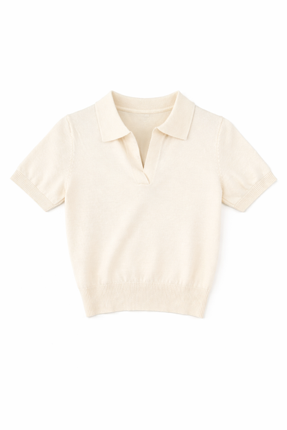 Knit Short Sleeve Top