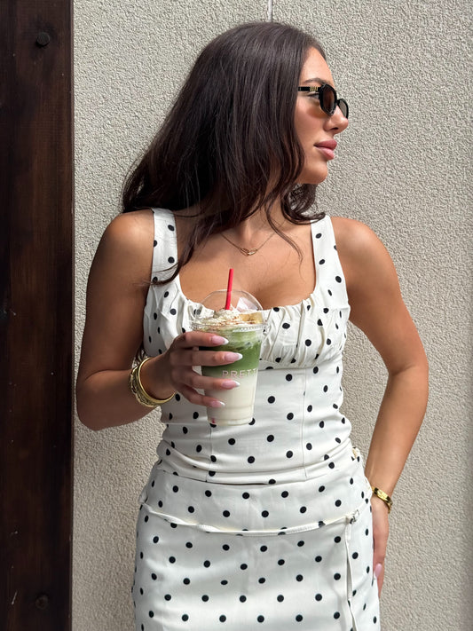 Olivia Polka Dot Top