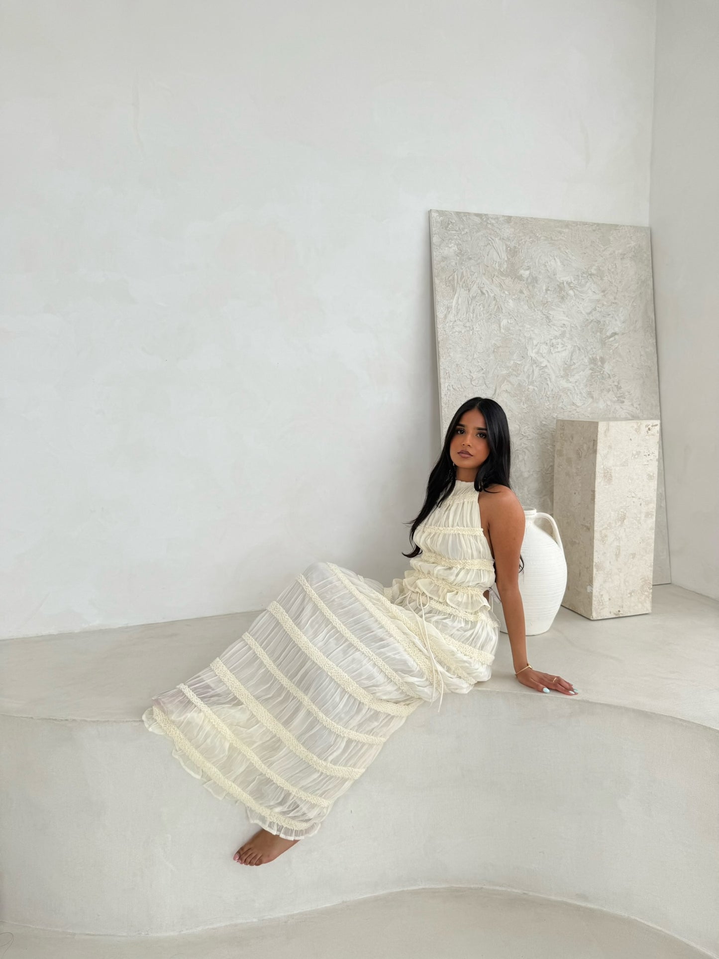 Ruffle Maxi Skirt