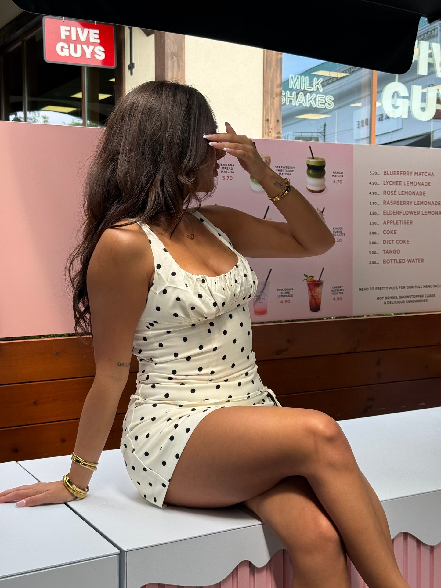 Olivia Polka Dot Mini Skirt
