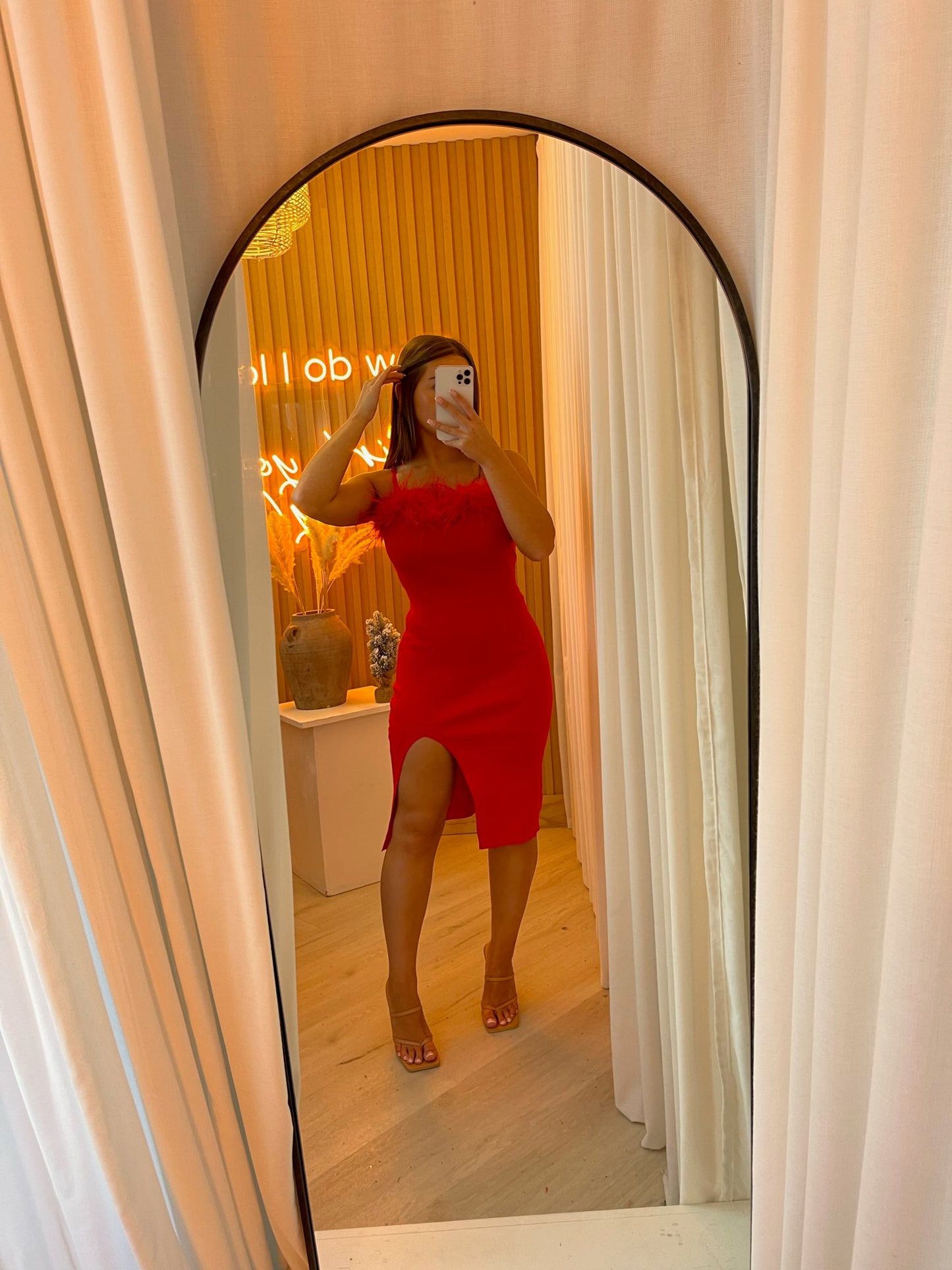 Holly feather dress